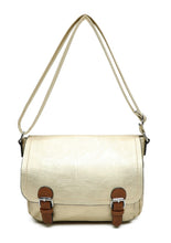 Load image into Gallery viewer, Two buckle messenger cross body bag