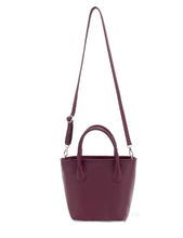 Load image into Gallery viewer, RACHEL Italian leather grab bag with shoulder strap