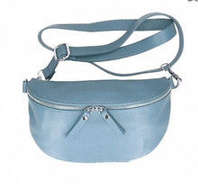Load image into Gallery viewer, JADE Italian leather sling/waist bag with detachable strap