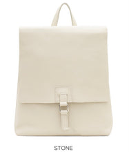 Load image into Gallery viewer, CHARLIE   Italian leather square buckle backpack
