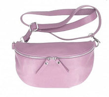 Load image into Gallery viewer, JADE Italian leather sling/waist bag with detachable strap