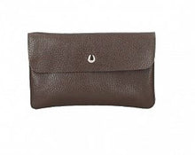 Load image into Gallery viewer, TESSA Italian leather clutch bag with shoulder strap
