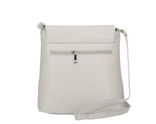 Load image into Gallery viewer, CLAUDIA Italian leather shoulder bag with zip detail