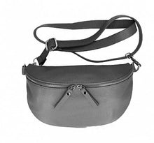 Load image into Gallery viewer, JADE Italian leather sling/waist bag with detachable strap
