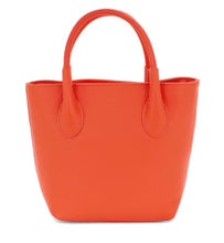 Load image into Gallery viewer, RACHEL Italian leather grab bag with shoulder strap