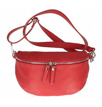 Load image into Gallery viewer, JADE Italian leather sling/waist bag with detachable strap