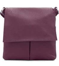 Load image into Gallery viewer, PEYTON Italian leather large cross body bag