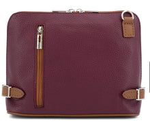 Load image into Gallery viewer, DANIELLE Italian leather cross body bag