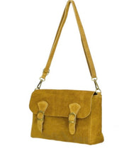 Load image into Gallery viewer, MIA Italian suede/leather messenger bag
