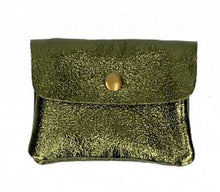Load image into Gallery viewer, BECKY  Small Italian leather button purse