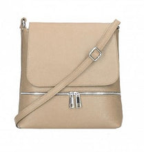 Load image into Gallery viewer, CLAUDIA Italian leather shoulder bag with zip detail