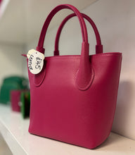 Load image into Gallery viewer, RACHEL Italian leather grab bag with shoulder strap