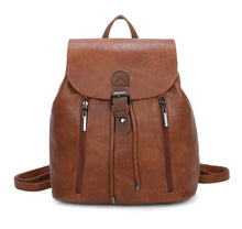 Load image into Gallery viewer, Two tone backpack with leather trim