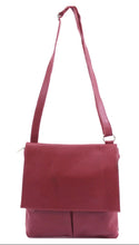 Load image into Gallery viewer, PEYTON Italian leather large cross body bag