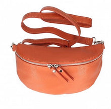 Load image into Gallery viewer, JADE Italian leather sling/waist bag with detachable strap