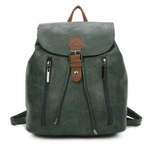 Load image into Gallery viewer, Two tone backpack with leather trim