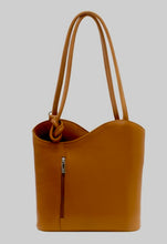 Load image into Gallery viewer, HARRIET Italian leather convertible backpack
