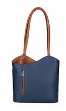 Load image into Gallery viewer, HARRIET Italian leather convertible backpack