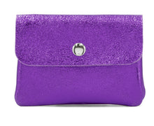 Load image into Gallery viewer, BECKY  Small Italian leather button purse