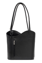 Load image into Gallery viewer, HARRIET Italian leather convertible backpack