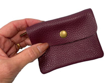Load image into Gallery viewer, BECKY  Small Italian leather button purse