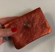 Load image into Gallery viewer, BECKY  Small Italian leather button purse