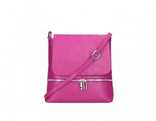 Load image into Gallery viewer, CLAUDIA Italian leather shoulder bag with zip detail