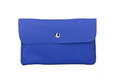 Load image into Gallery viewer, TESSA Italian leather clutch bag with shoulder strap