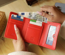 Load image into Gallery viewer, VERONICA small leather purse with RFID protection
