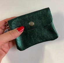 Load image into Gallery viewer, BECKY  Small Italian leather button purse