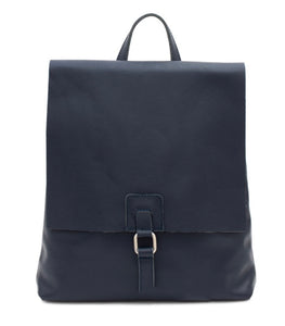 CHARLIE   Italian leather square buckle backpack