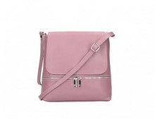 Load image into Gallery viewer, CLAUDIA Italian leather shoulder bag with zip detail