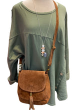 Load image into Gallery viewer, LINDA Suede/leather Shoulder/Cross Body Bag