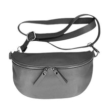 Load image into Gallery viewer, JADE Italian leather sling/waist bag with detachable strap