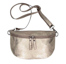 Load image into Gallery viewer, JADE Italian leather sling/waist bag with detachable strap