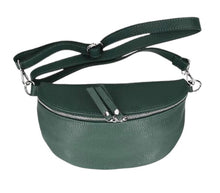 Load image into Gallery viewer, JADE Italian leather sling/waist bag with detachable strap
