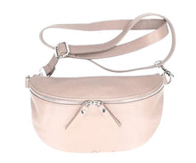 Load image into Gallery viewer, JADE Italian leather sling/waist bag with detachable strap