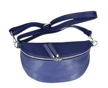 Load image into Gallery viewer, JADE Italian leather sling/waist bag with detachable strap
