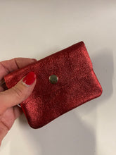 Load image into Gallery viewer, BECKY  Small Italian leather button purse