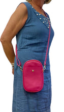 Load image into Gallery viewer, GEORGIA Italian leather phone/cross body bag