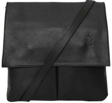 Load image into Gallery viewer, PEYTON Italian leather large cross body bag