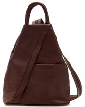 Load image into Gallery viewer, PAMELA Italian soft leather medium sized backpack