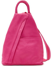 Load image into Gallery viewer, PAMELA Italian soft leather medium sized backpack