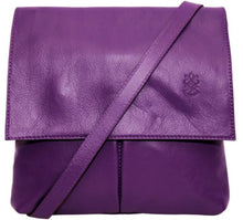 Load image into Gallery viewer, PEYTON Italian leather large cross body bag