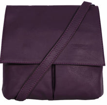 Load image into Gallery viewer, PEYTON Italian leather large cross body bag