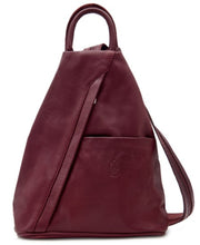 Load image into Gallery viewer, PAMELA Italian soft leather medium sized backpack