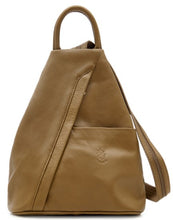 Load image into Gallery viewer, PAMELA Italian soft leather medium sized backpack