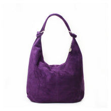 Load image into Gallery viewer, FREYA - Suede slouch shoulder bag