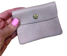 Load image into Gallery viewer, BECKY  Small Italian leather button purse