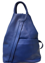 Load image into Gallery viewer, PAMELA Italian soft leather medium sized backpack